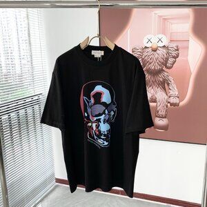 New Alexander McQueen Unisex Exploded Skull T-Shirt Black